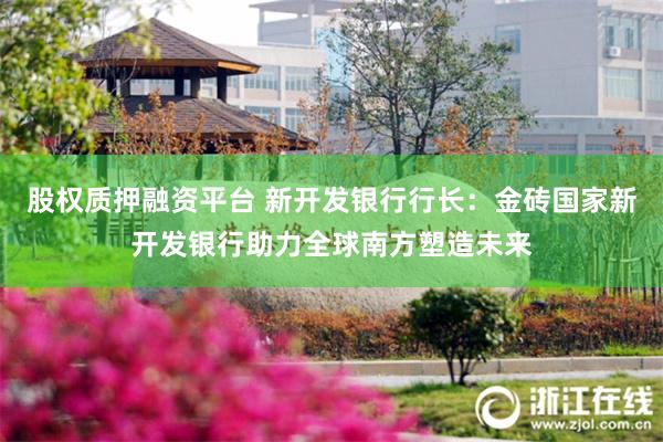 股权质押融资平台 新开发银行行长：金砖国家新开发银行助力全球南方塑造未来